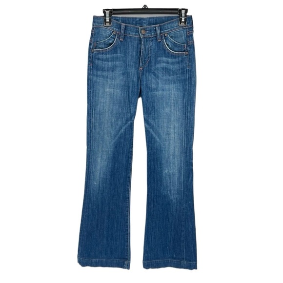 Citizens Of Humanity Denim - Citizens of Humanity Bootcut Jeans Stretch Low Rise Whiskered USA Made Women 26